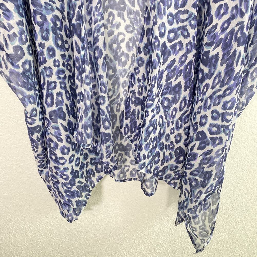 Johnny Was CALME Kimono Women S / M Leopard Cotton Silk Cardigan Cover Up Boho - Picture 5 of 9